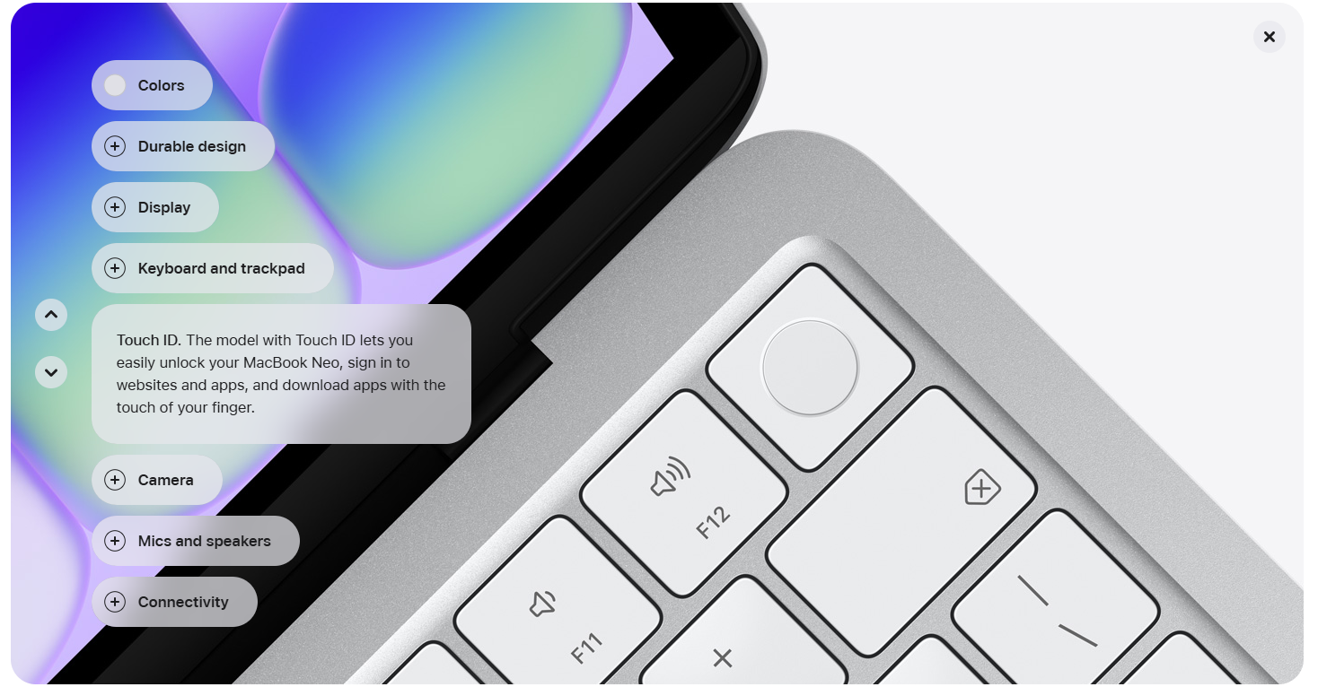 MacBook Neo Touch ID
