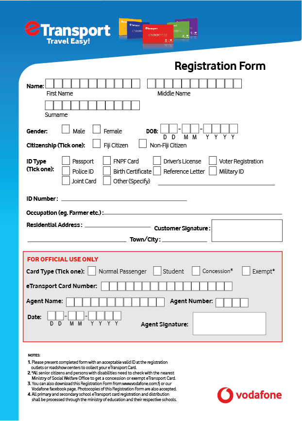 eTransport Registration