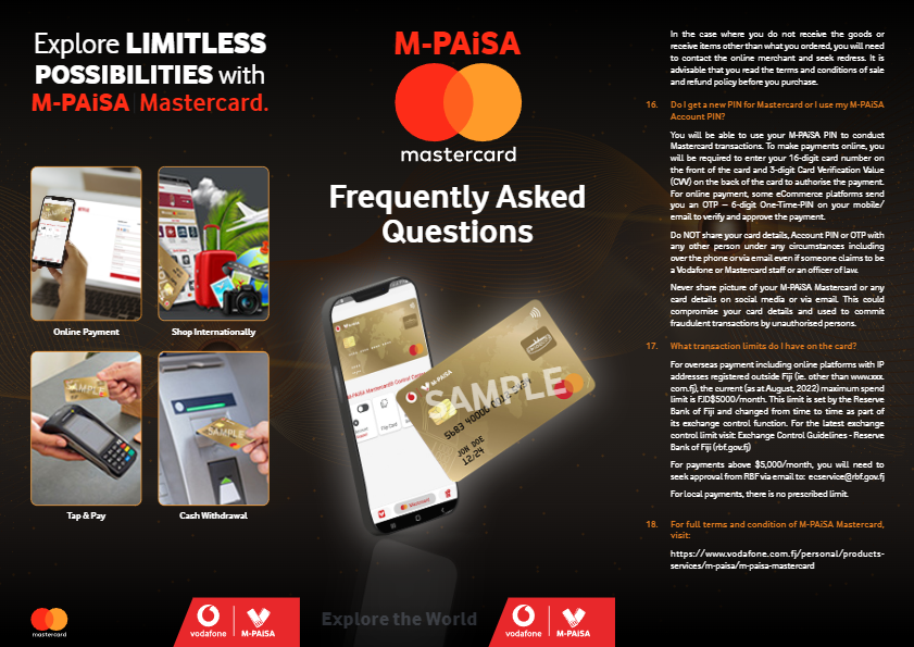 M-PAISA Mastercard FAQ