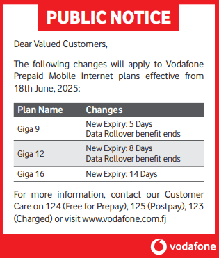 Public Notice for prepaid mobile internet plans Public Notice for prepaid mobile internet plans