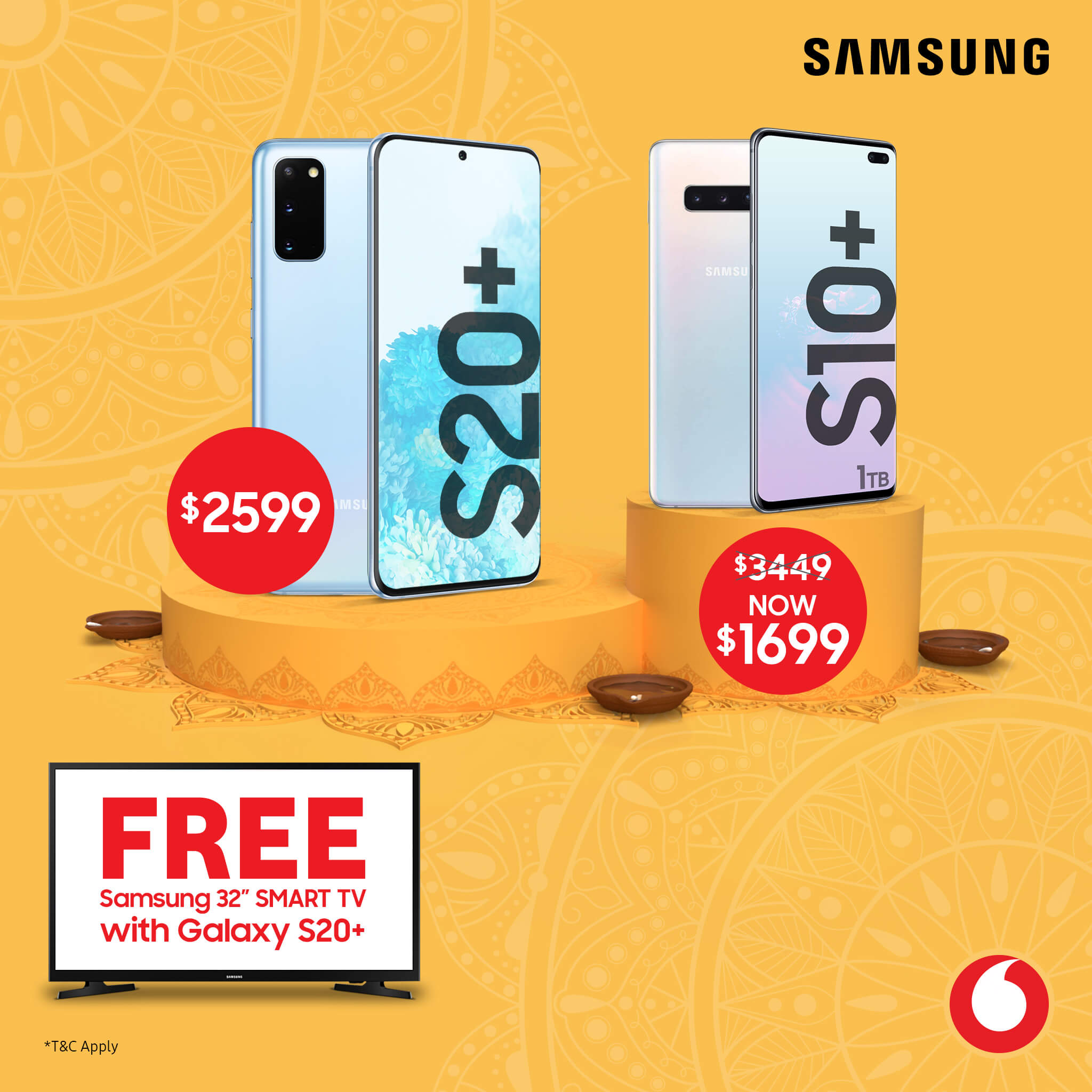 Vodafone Fiji S20 Plus Offer & S10+ 1TB Offer