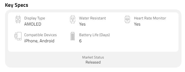 Samsung Galaxy Fit E specs