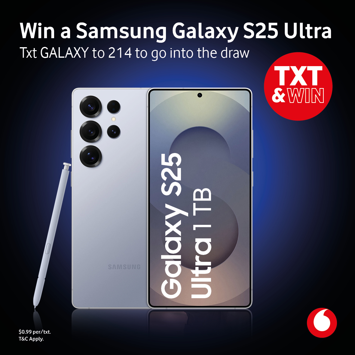 Txt & Win Galaxy S25 Ultra Social Post Txt & Win Galaxy S25 Ultra Social Post