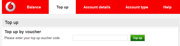 Account top up